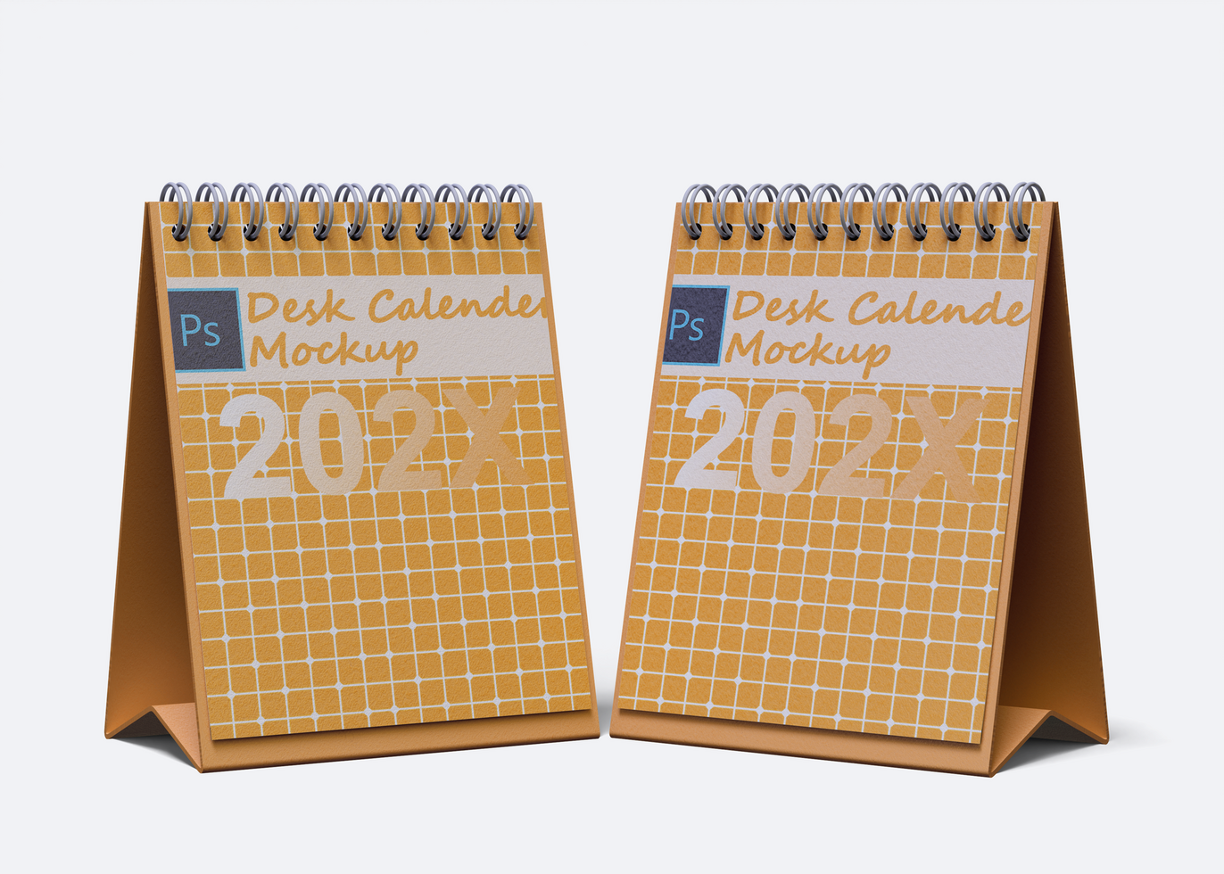 realistisch bureau kalender mockup vol bewerkbare psd het dossier