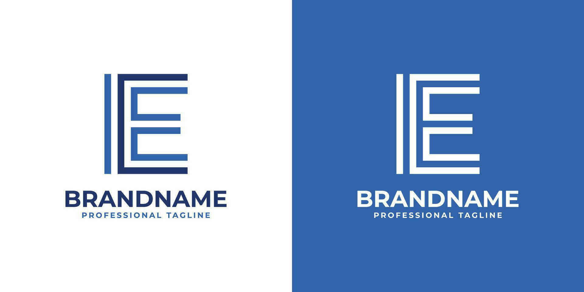 Letter IE Line Monogram Logo, suitable for business with IE or EI initials. vector