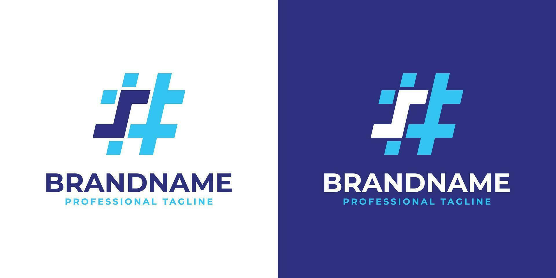 Letter S Hashtag Logo, suitable for any business with S initial. vector
