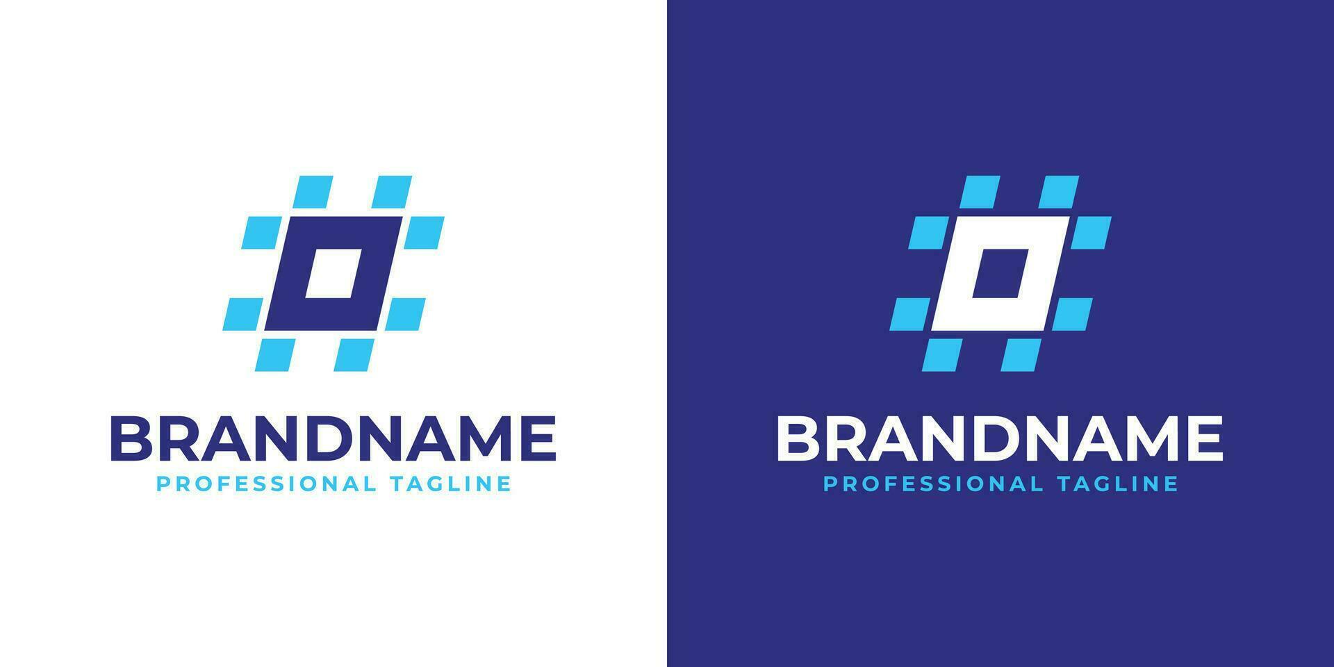Letter O Hashtag Logo, suitable for any business with O initial. vector