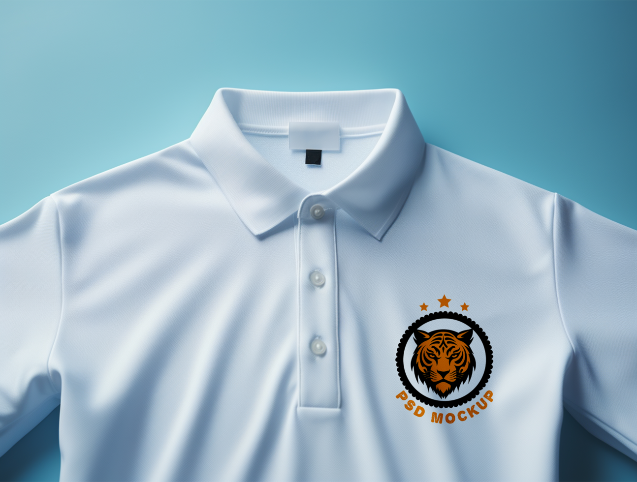 Editable polo tshirt mockup PSD template ai generated