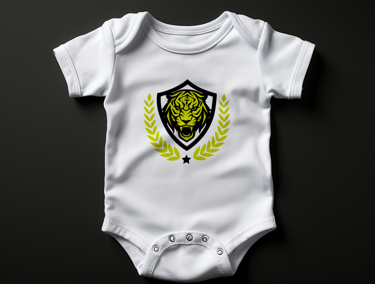 Baby bodysuit mockup PSD ai generated