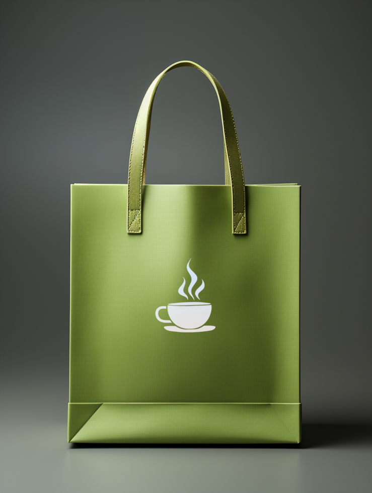 Editable Shopping paper bag mockup PSD template ai generated