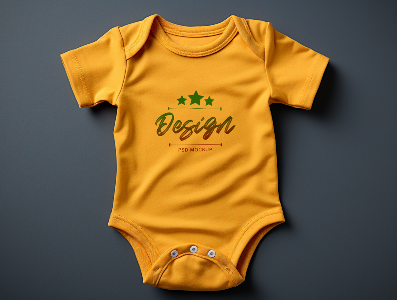 Baby bodysuit mockup PSD ai generated