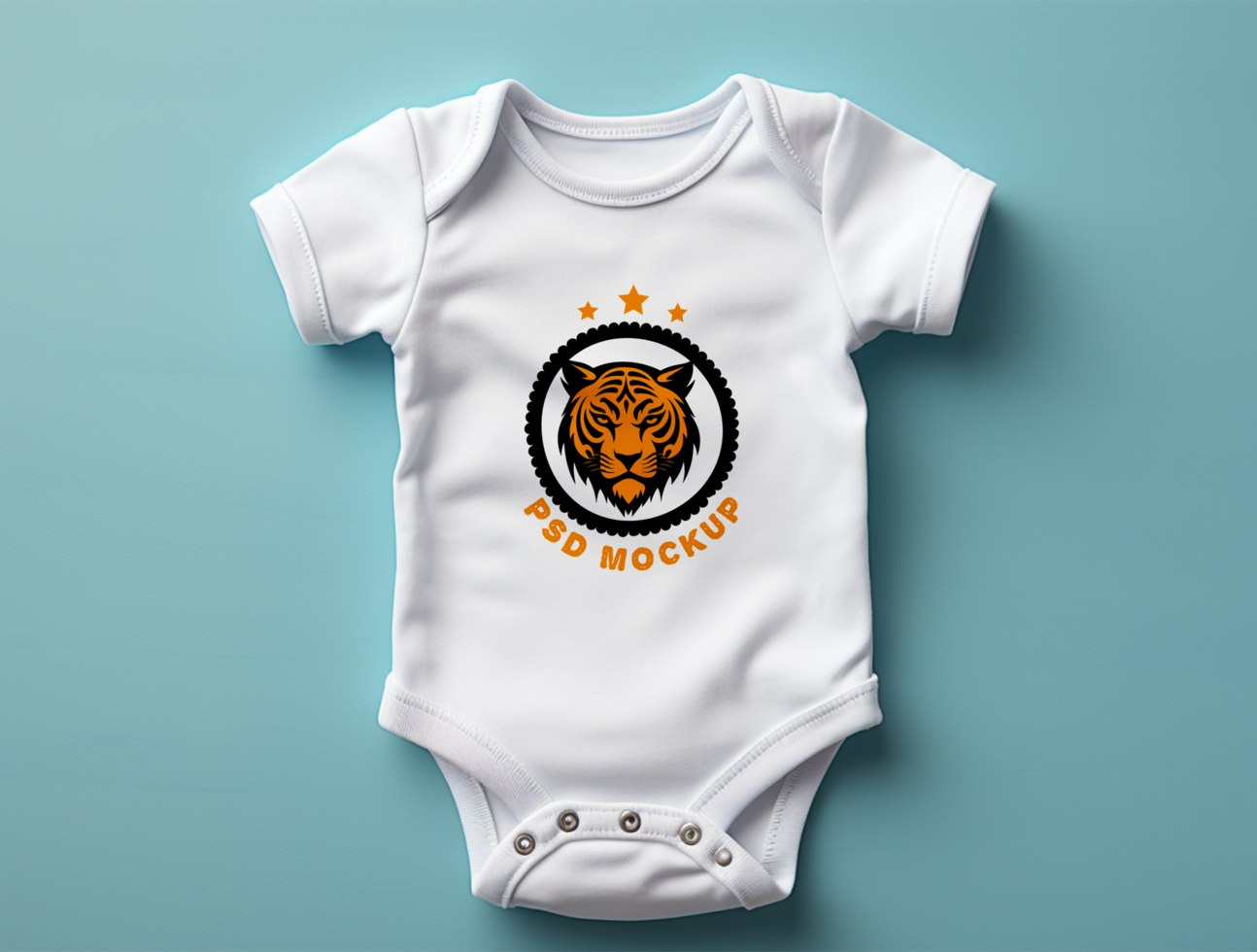 Baby bodysuit mockup PSD ai generated