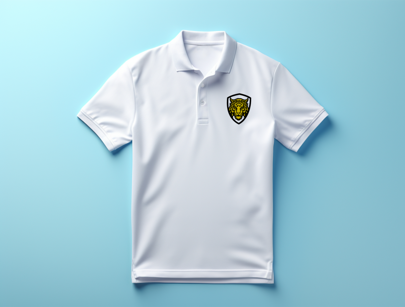 Editable polo tshirt mockup PSD template ai generated