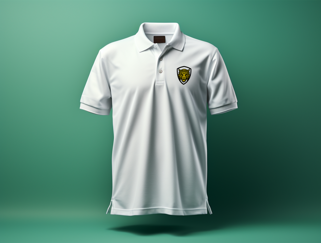 Editable polo tshirt mockup PSD template ai generated