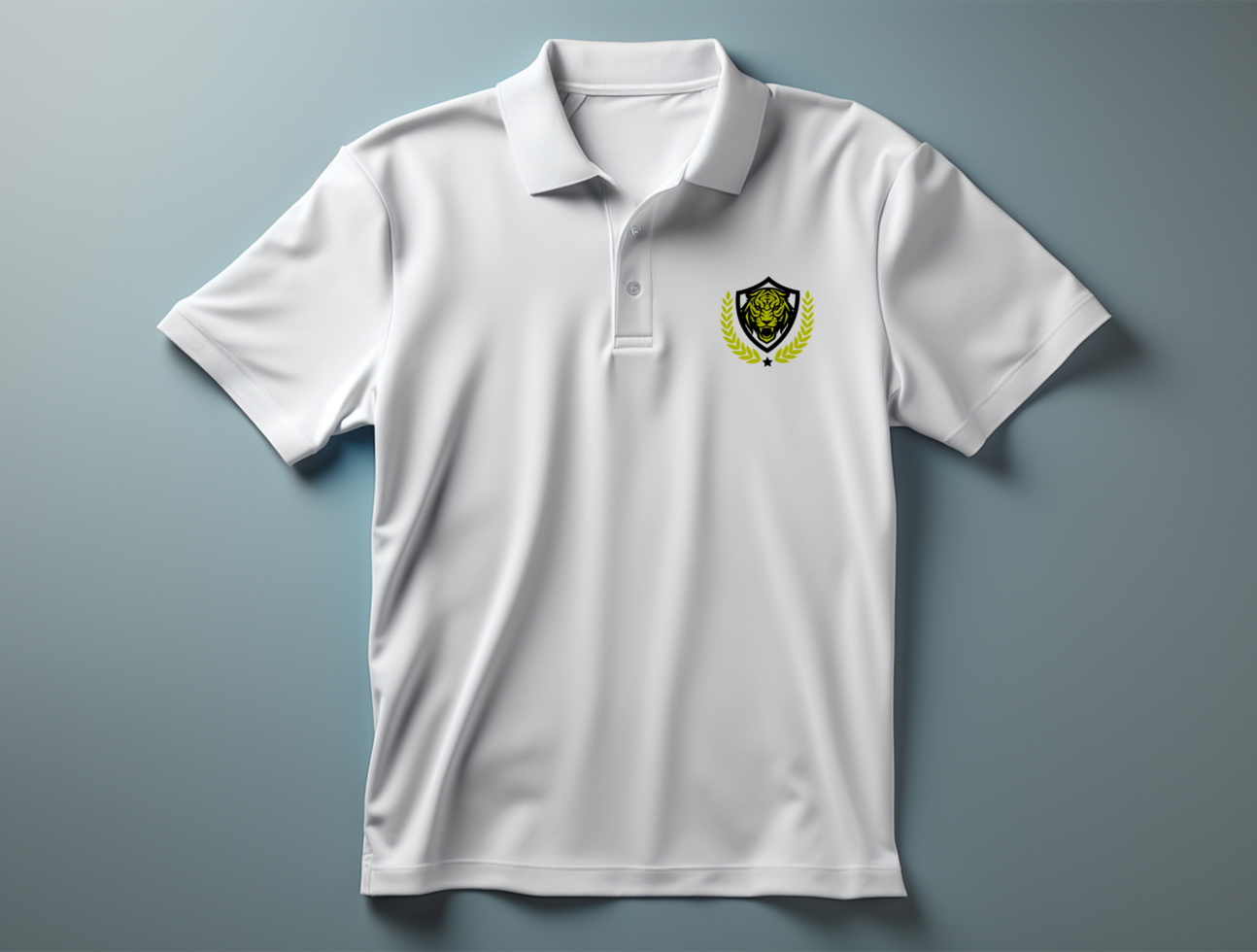 Editable polo t-shirt mockup PSD template ai generated