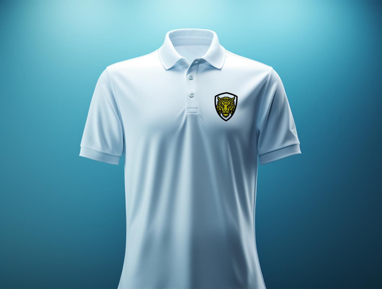 Editable polo tshirt mockup PSD template ai generated