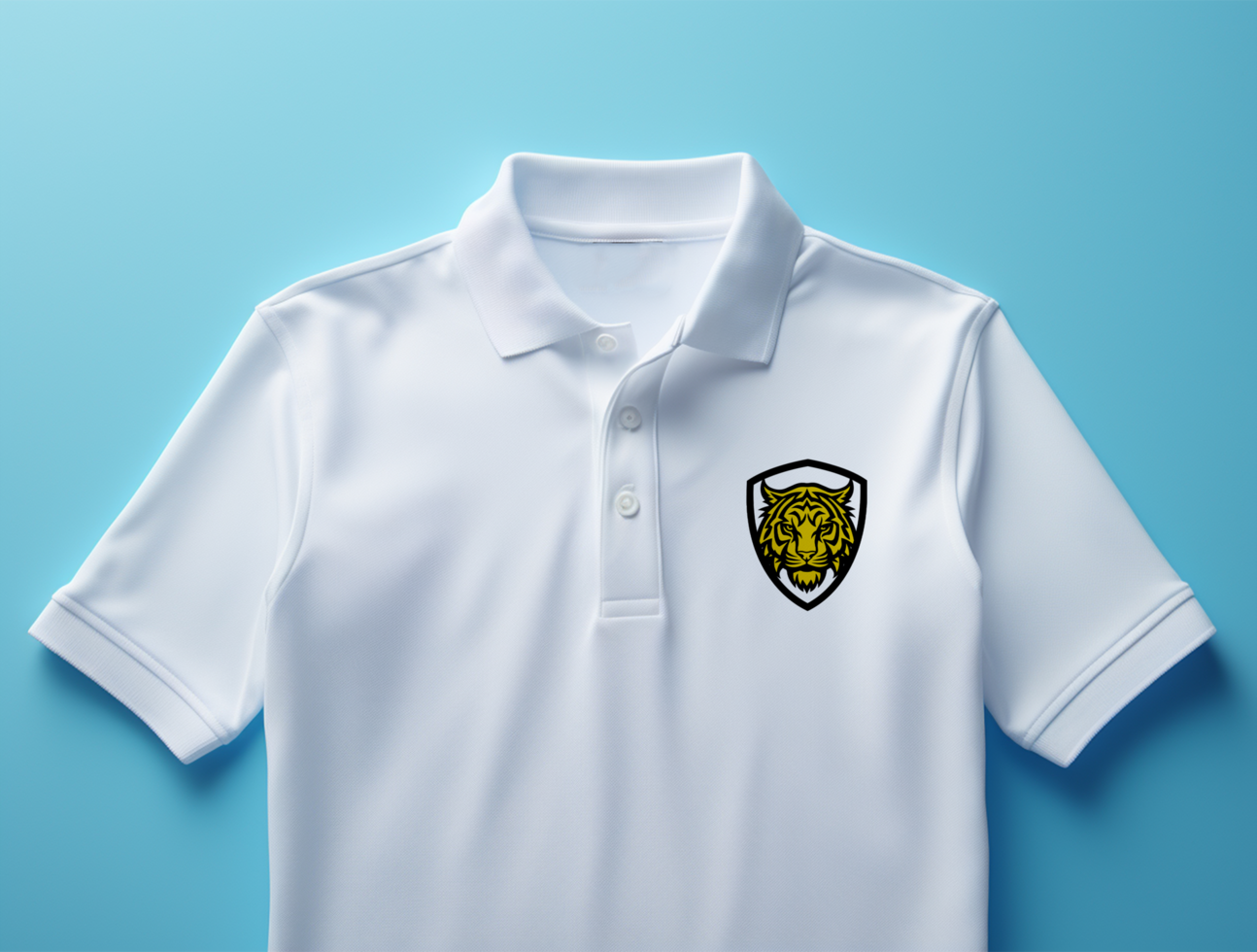 Editable polo tshirt mockup PSD template ai generated
