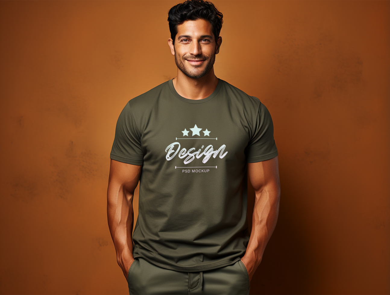 Editable cloth mockup PSD template ai generated