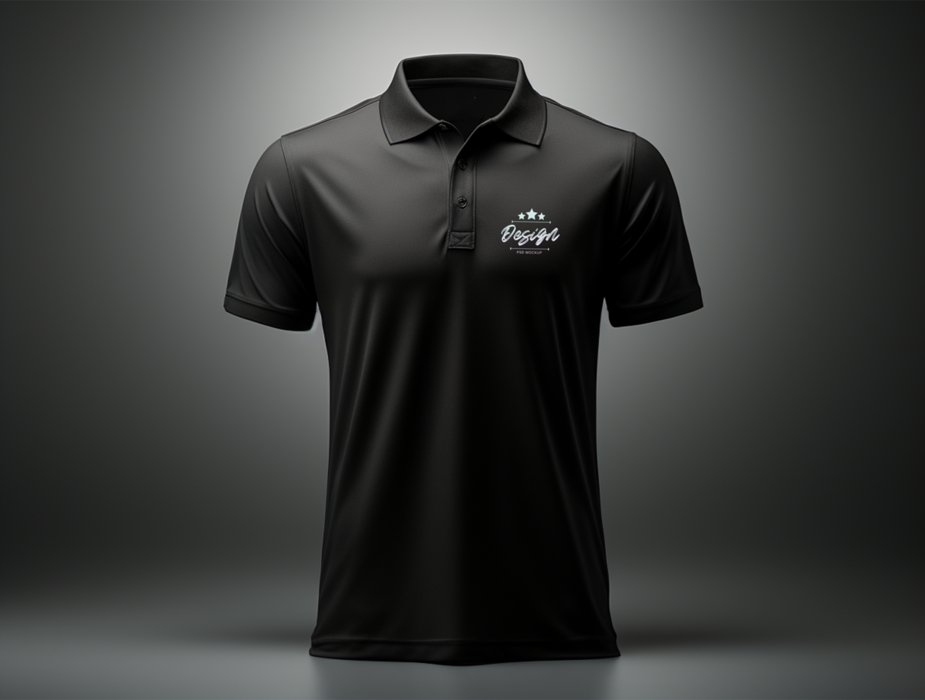 Editable polo tshirt mockup PSD template ai generated