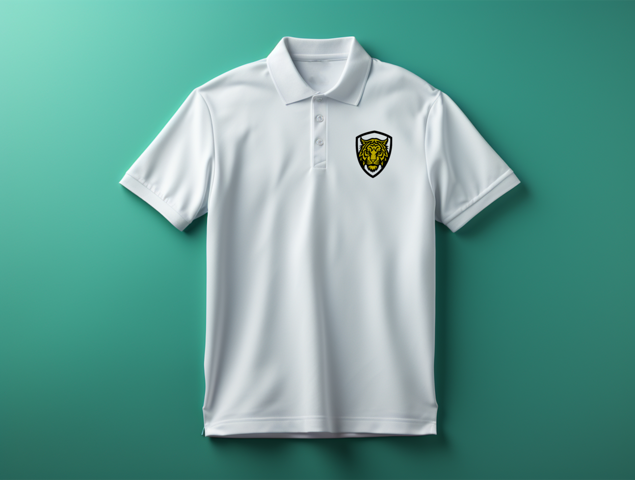Editable polo tshirt mockup PSD template ai generated