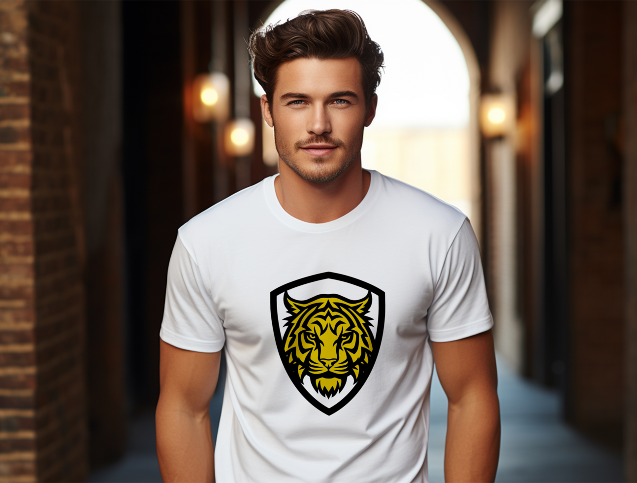 Editable cloth mockup PSD template ai generated