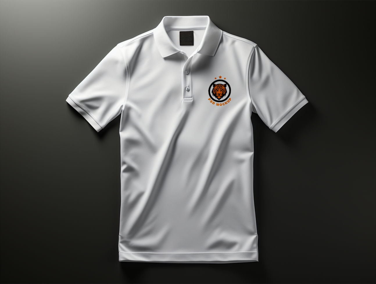 Editable polo tshirt mockup PSD template ai generated