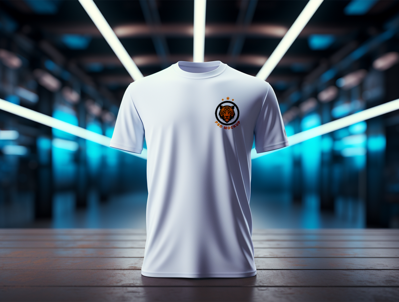 T-shirt mockup design ai generated psd