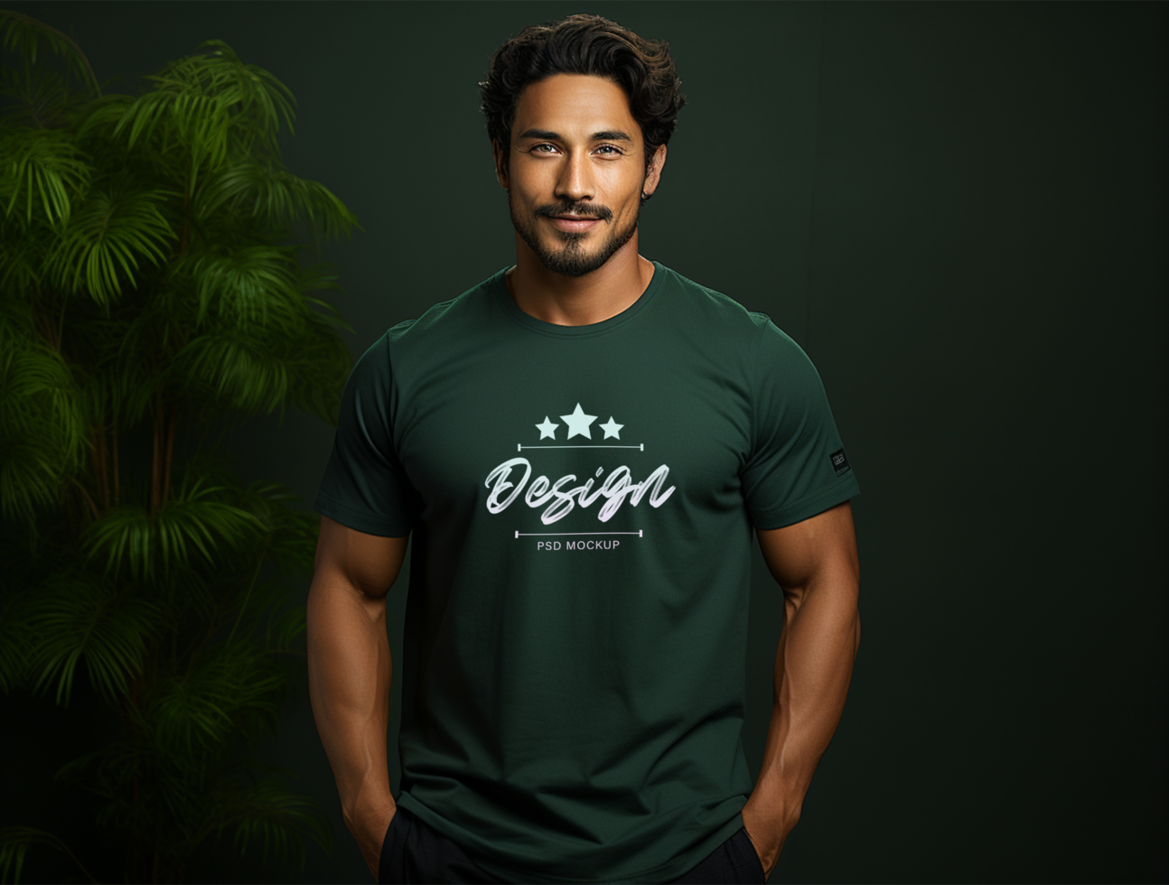 Editable cloth mockup PSD template ai generated