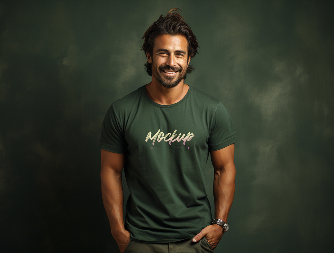 Editable cloth mockup PSD template ai generated