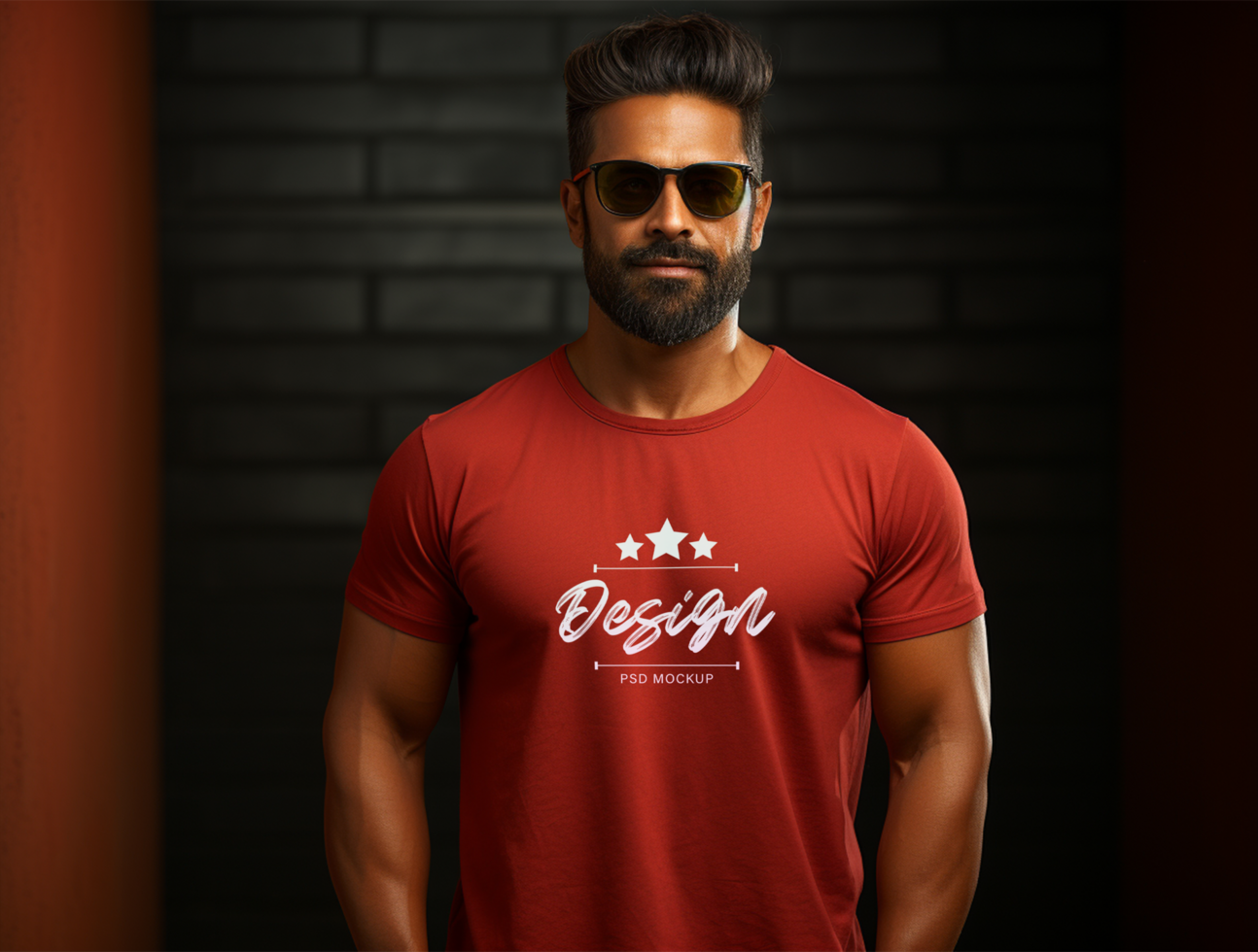 Editable cloth mockup PSD template ai generated