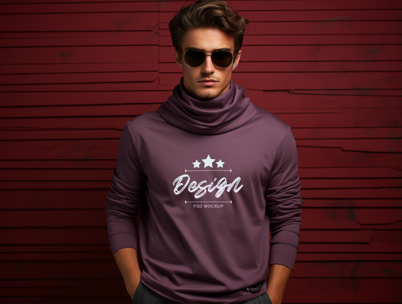 Editable cloth mockup PSD template ai generated