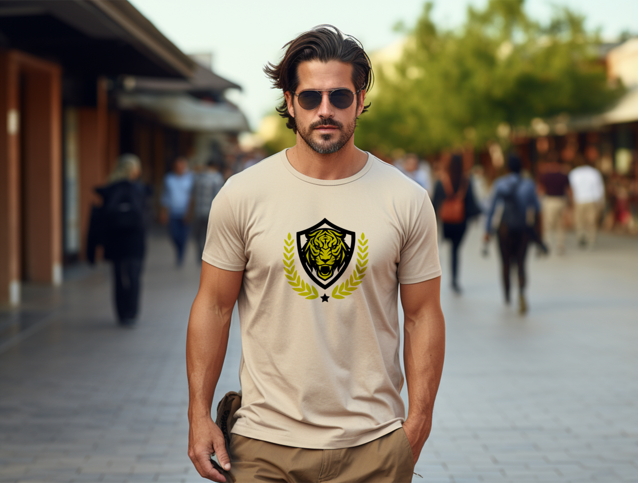 Editable cloth mockup PSD template ai generated