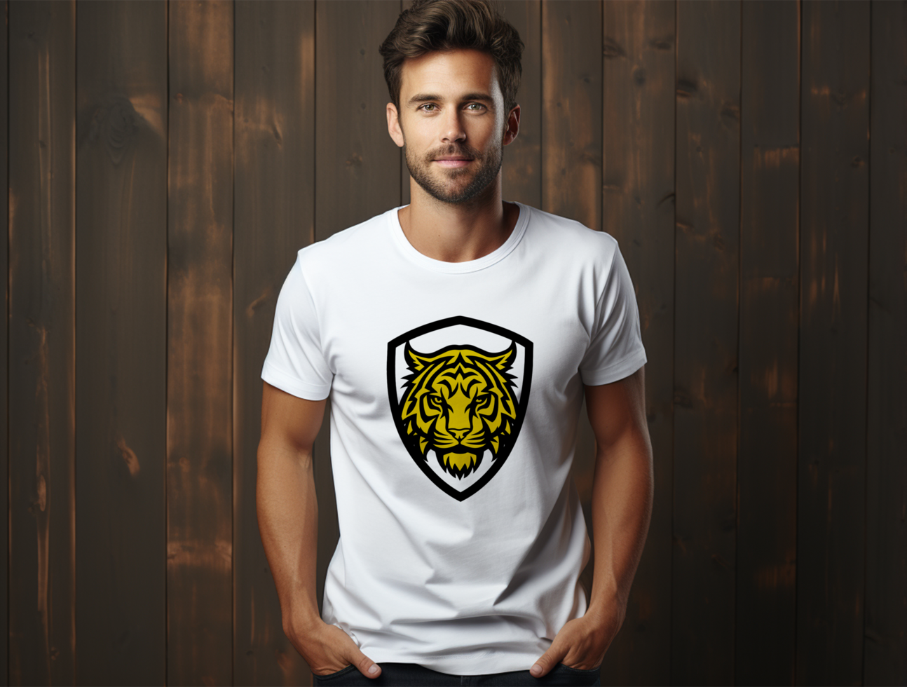 Editable cloth mockup PSD template ai generated