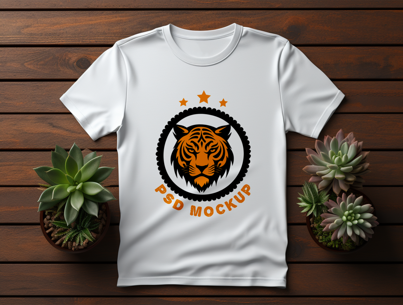 Professional T-shirt mockup design ai generated psd
