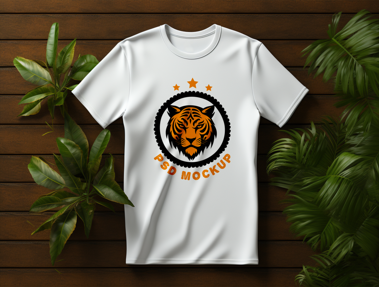 Professional T-shirt mockup design ai generated psd