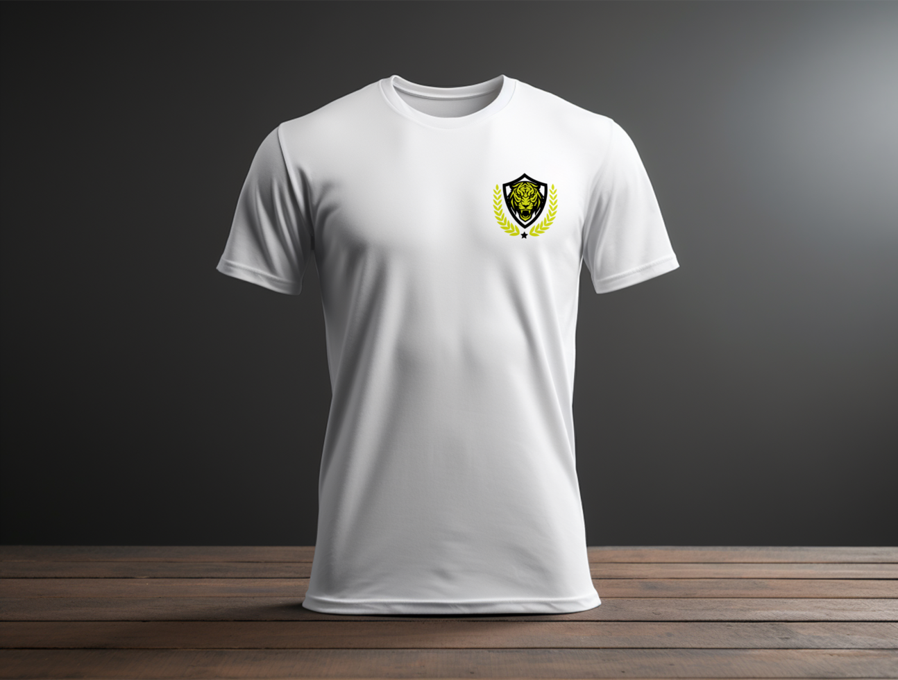 Professional tshirt mockup PSD template ai generated
