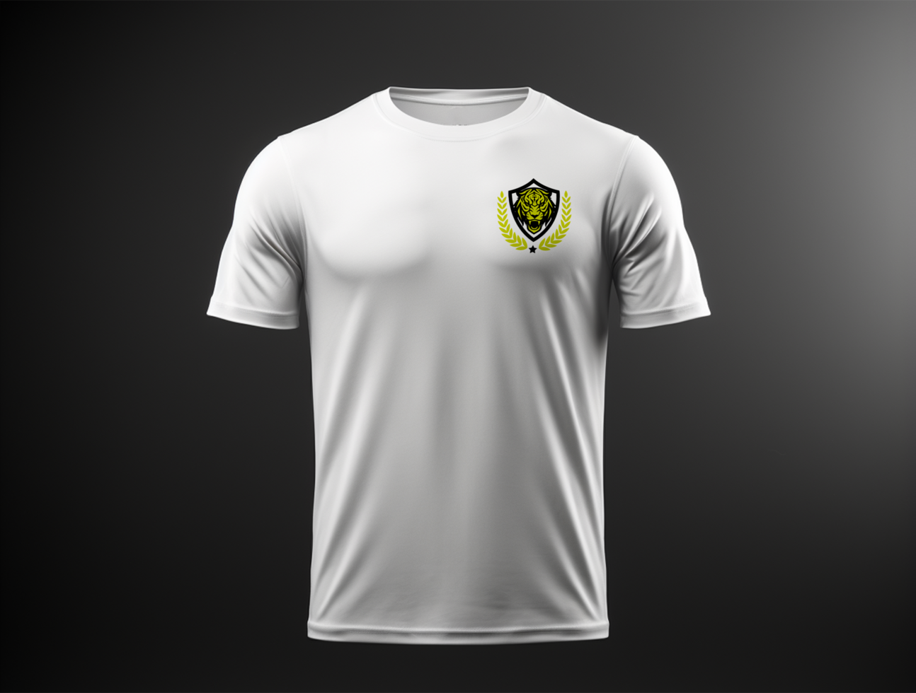 Professional tshirt mockup PSD template ai generated