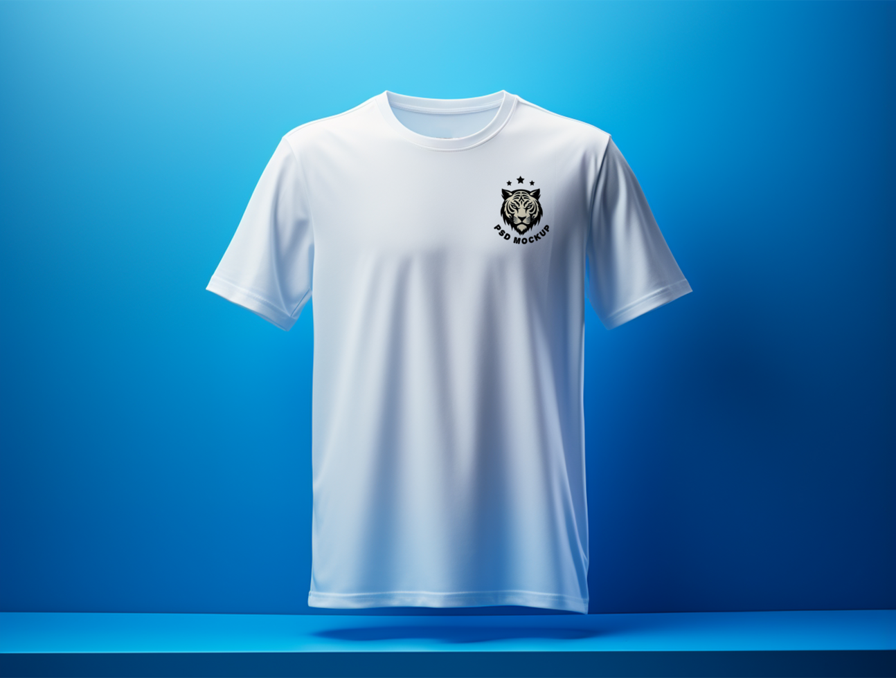 Professional tshirt mockup PSD template ai generated