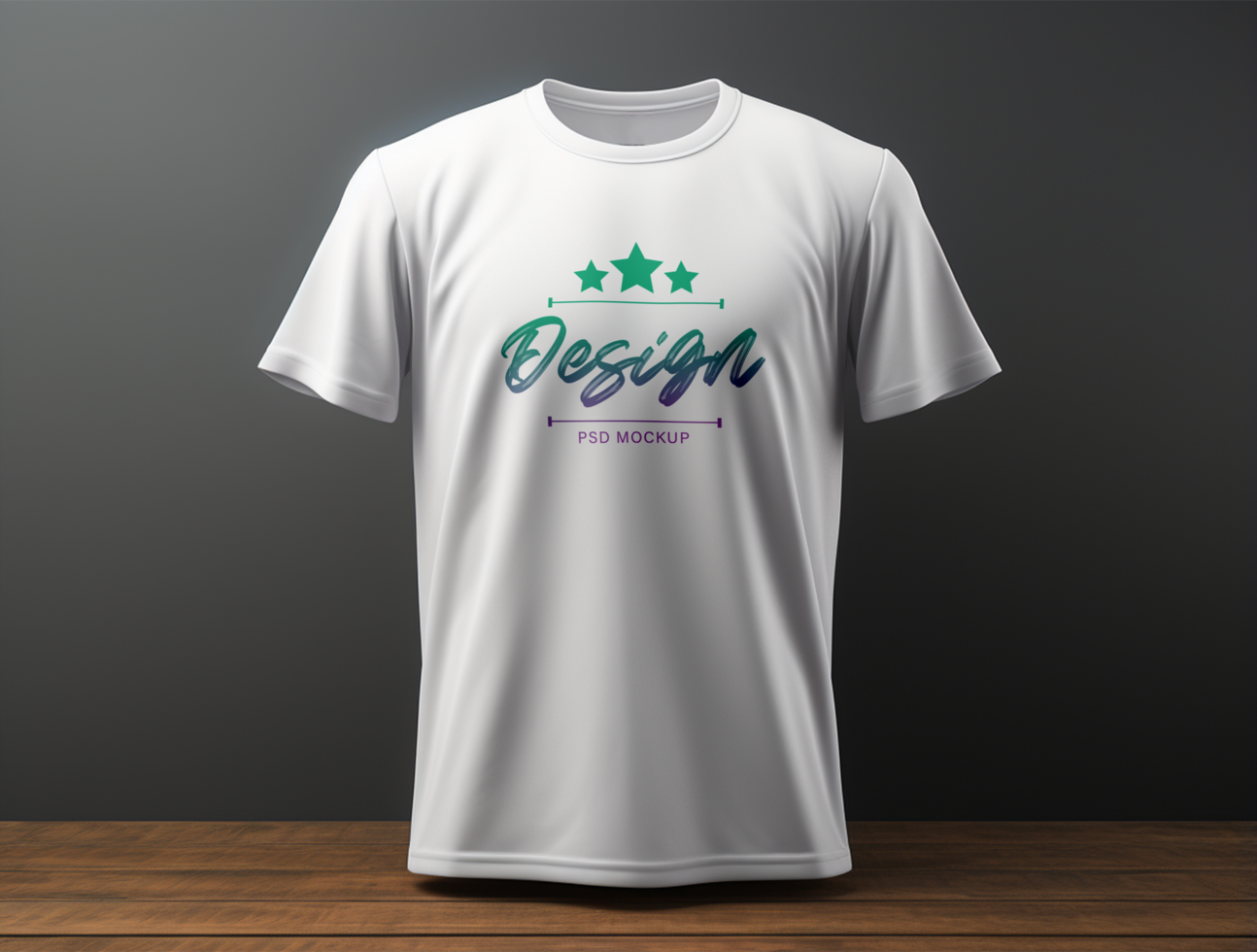 Professional tshirt mockup PSD template ai generated