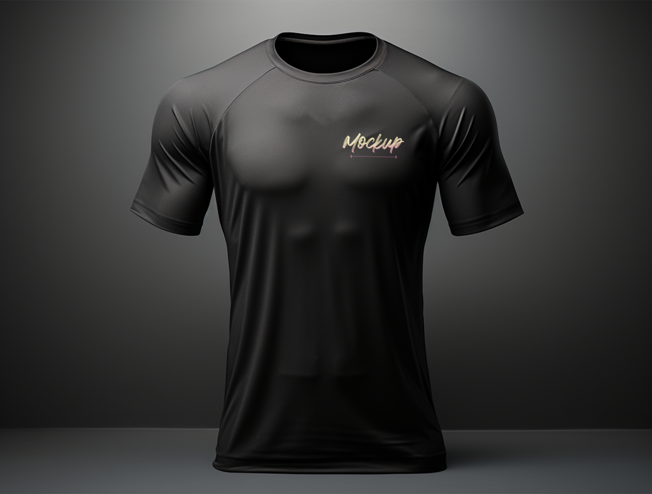 Professional tshirt mockup PSD template ai generated