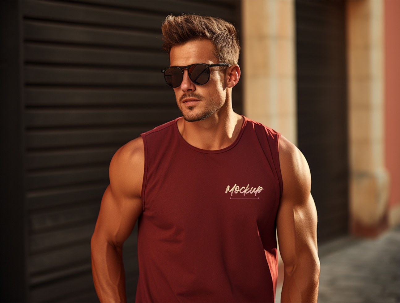 Editable t shirt mockup PSD template ai generated