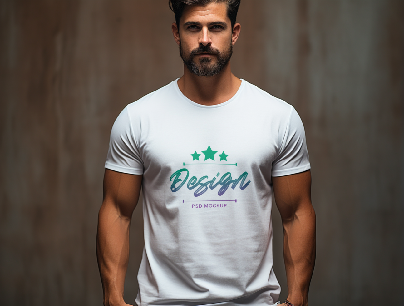 Editable tshirt mockup PSD template ai generated