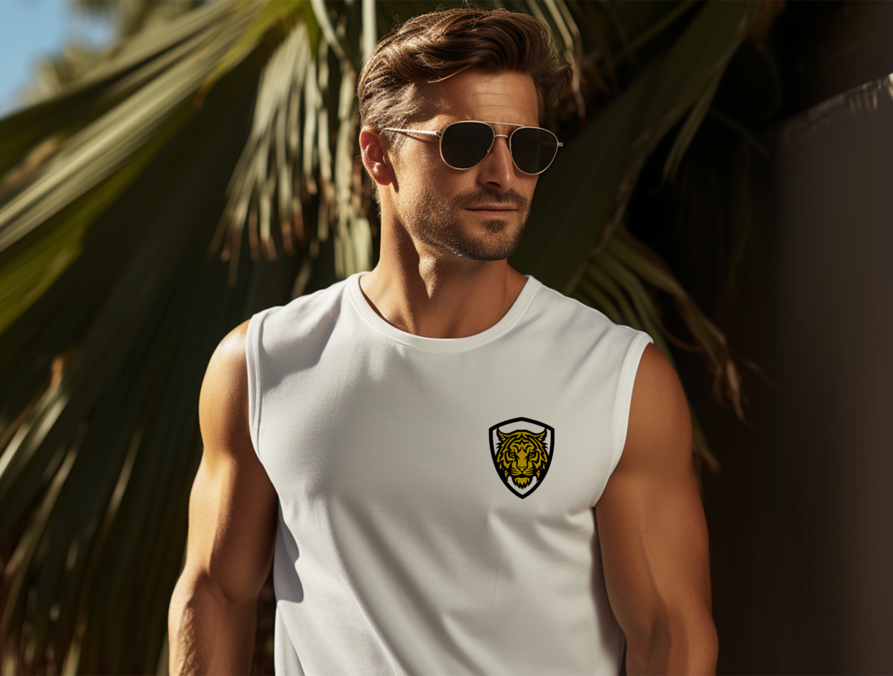 Editable t shirt mockup PSD template ai generated