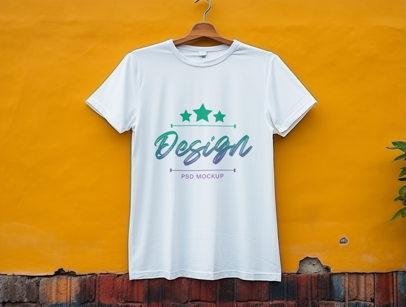 Editable tshirt mockup PSD template ai generated