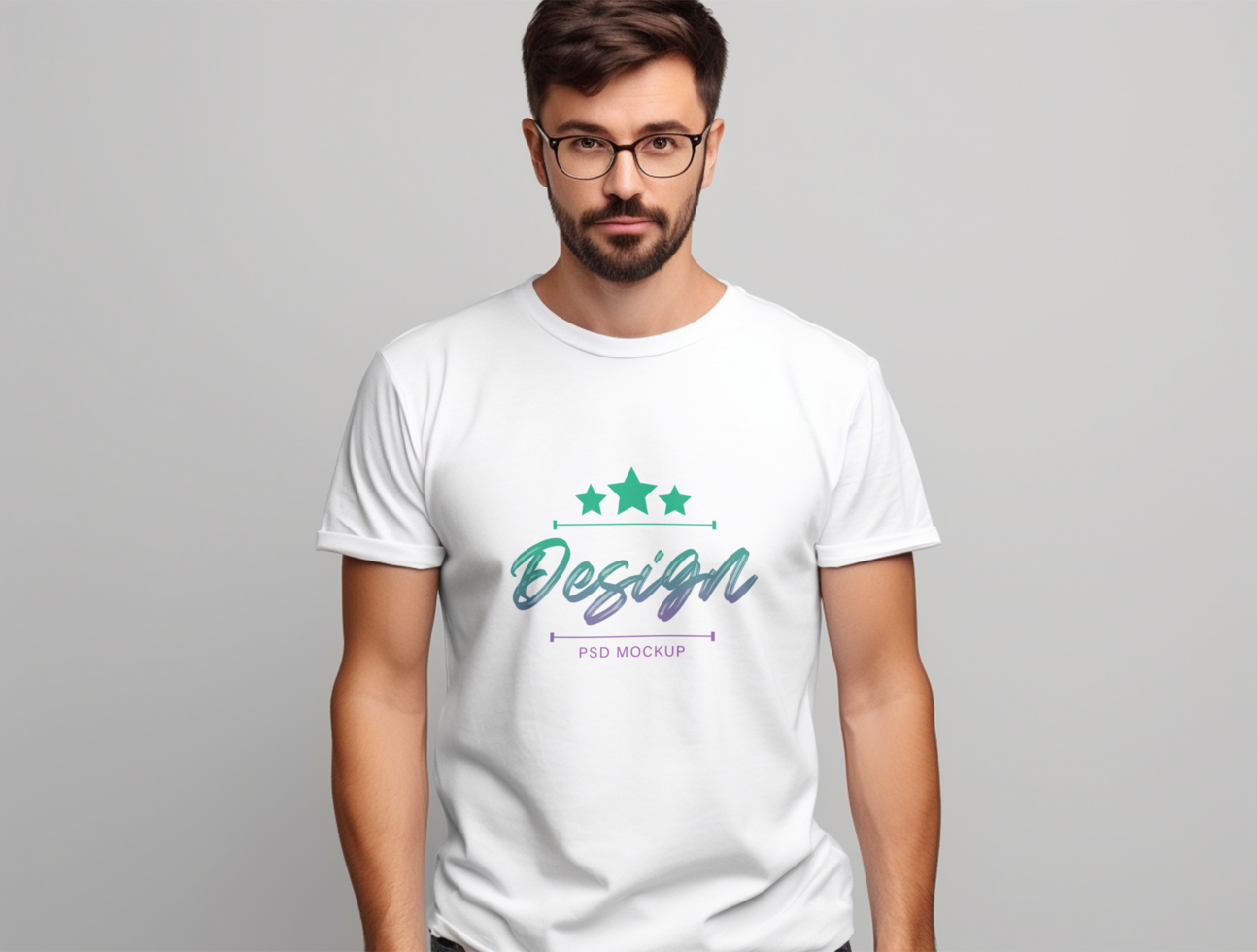 Editable tshirt mockup PSD template ai generated