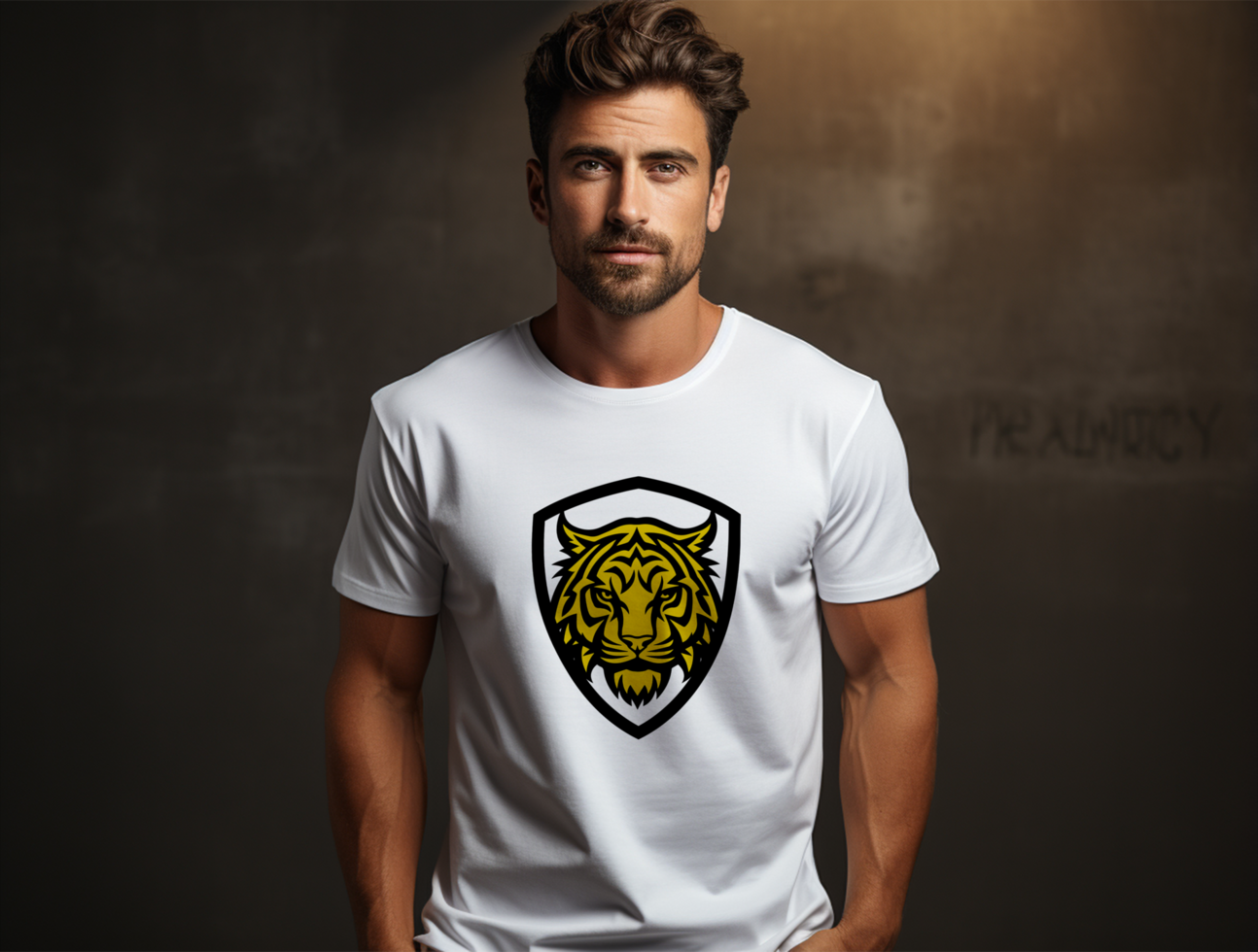 Editable t shirt mockup PSD template ai generated