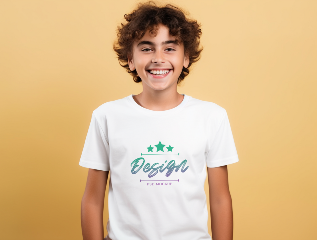Editable tshirt mockup PSD template ai generated