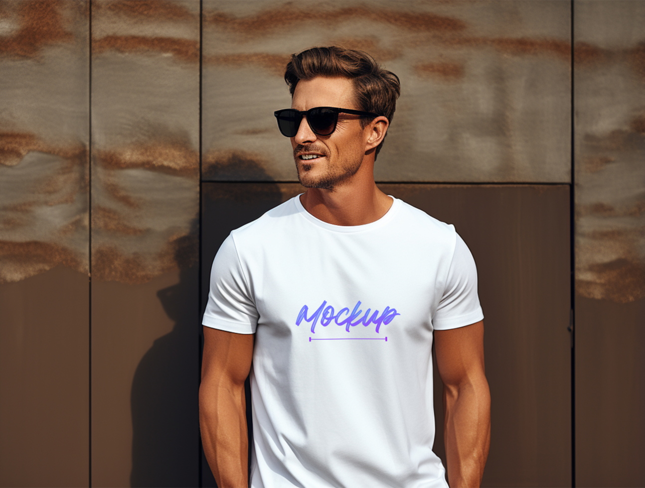 Editable t-shirt mockup PSD template ai generated