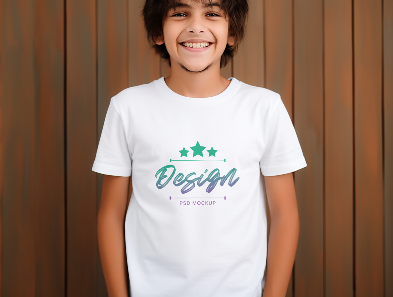 Editable tshirt mockup PSD template ai generated