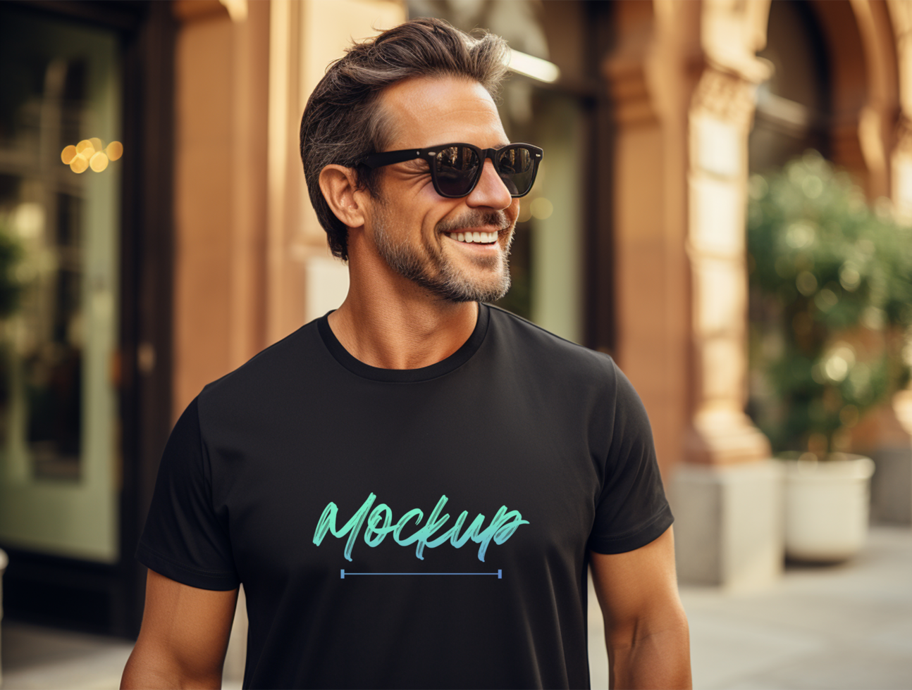 Editable t-shirt mockup PSD template ai generated