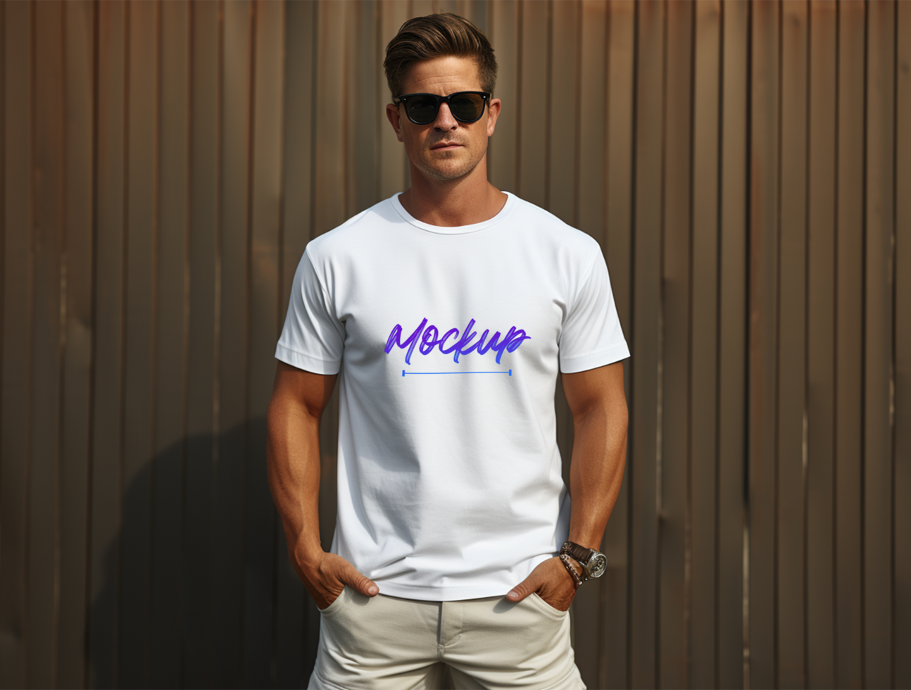 Editable t-shirt mockup PSD template ai generated