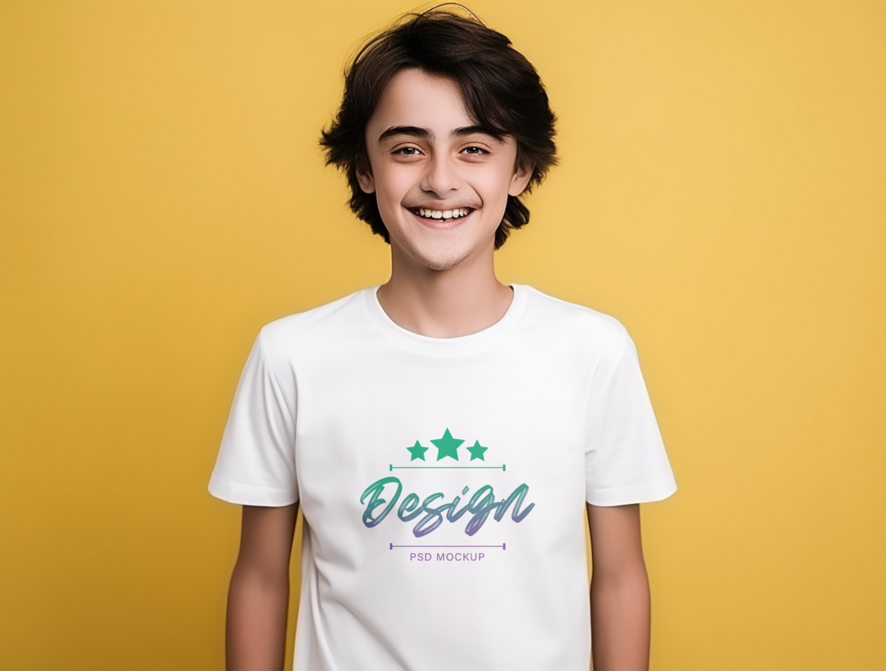 Editable tshirt mockup PSD template ai generated