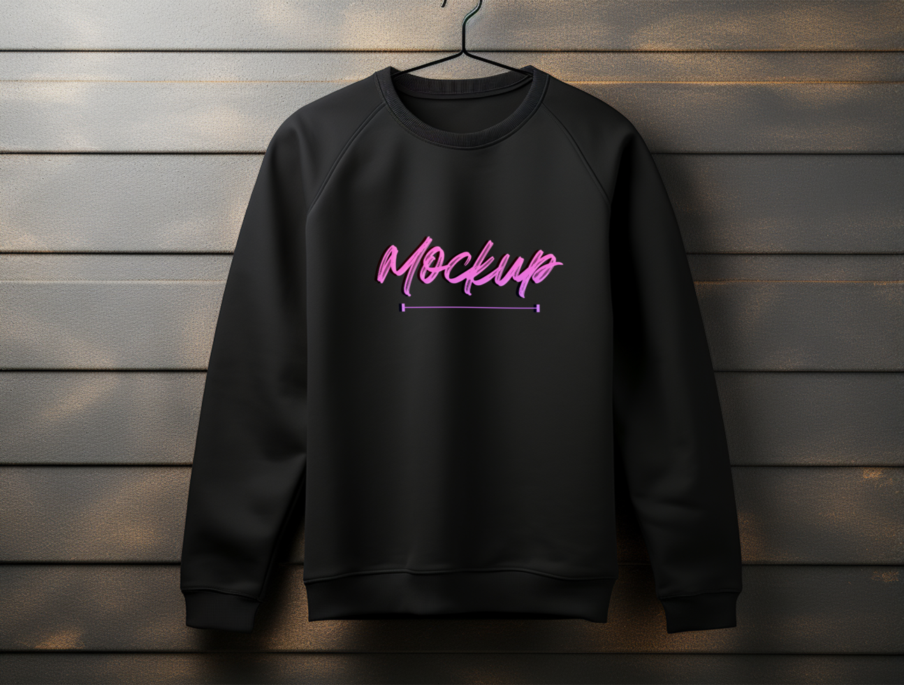 Sweatshirt mockup design PSD template ai generated