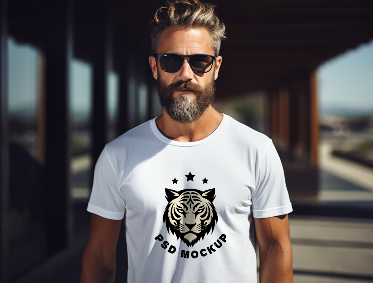 Editable t-shirt mockup PSD template ai generated