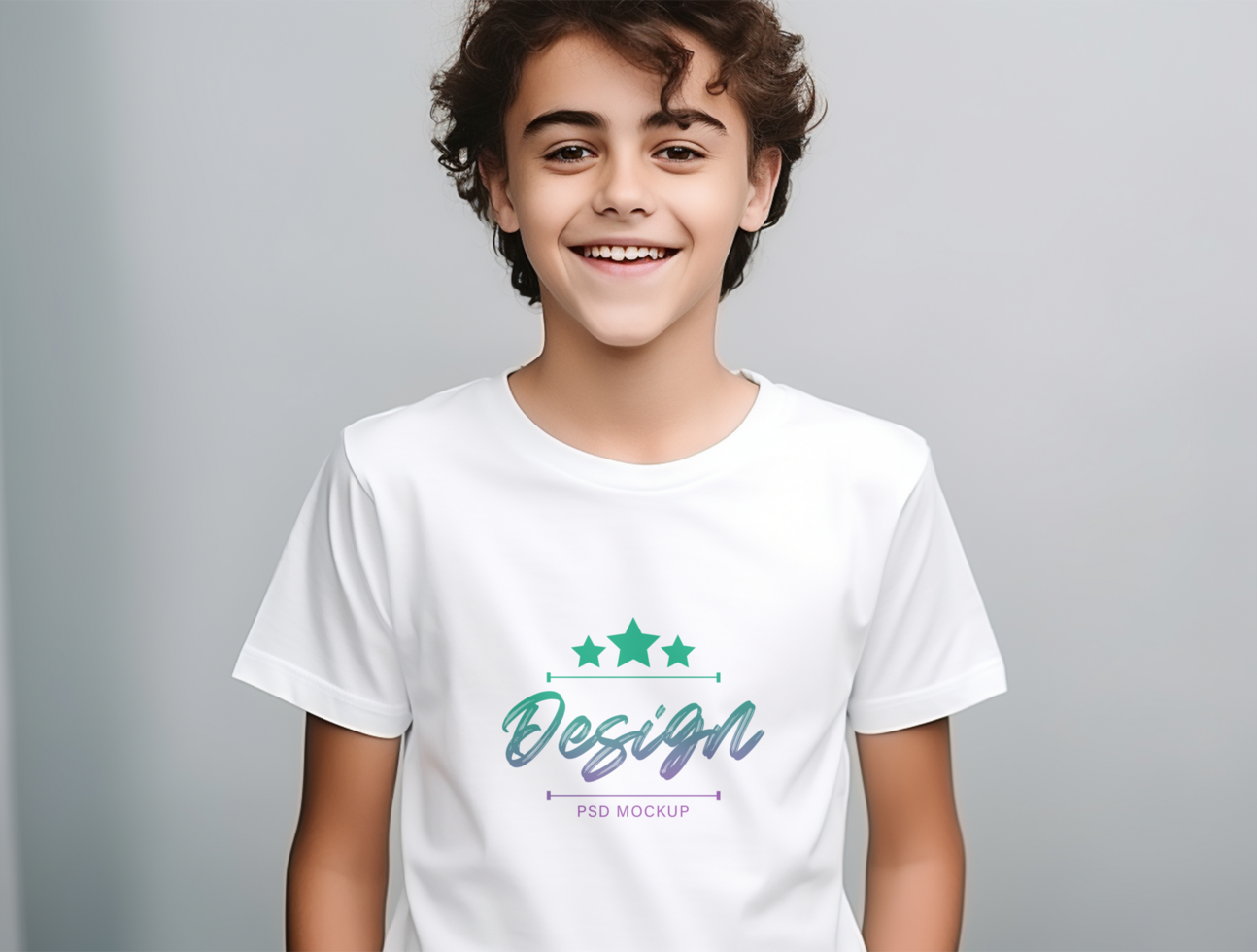 Editable tshirt mockup PSD template ai generated