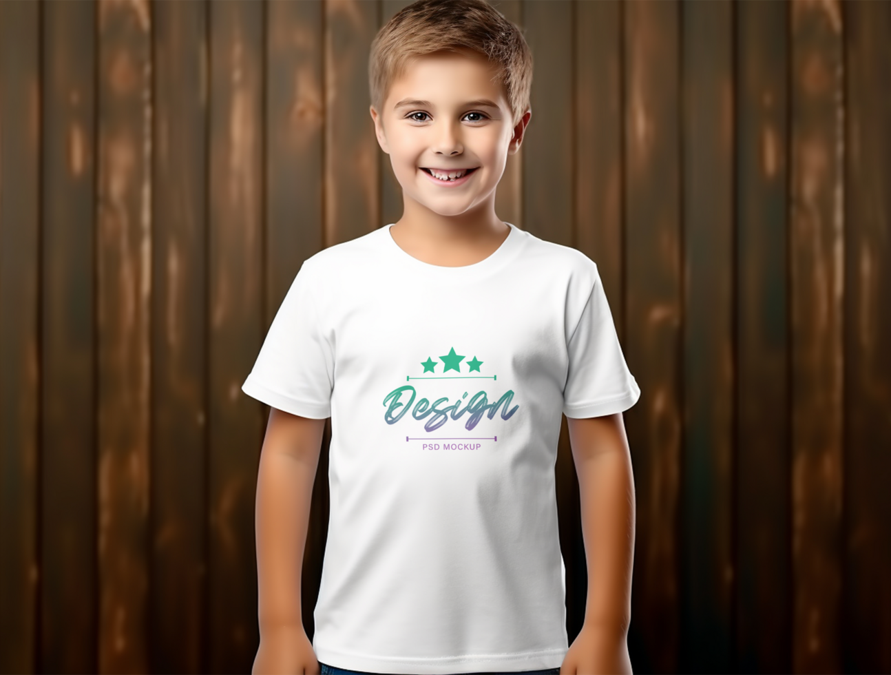 Editable tshirt mockup PSD template ai generated