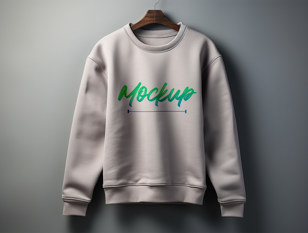 Sweatshirt mockup design PSD template ai generated